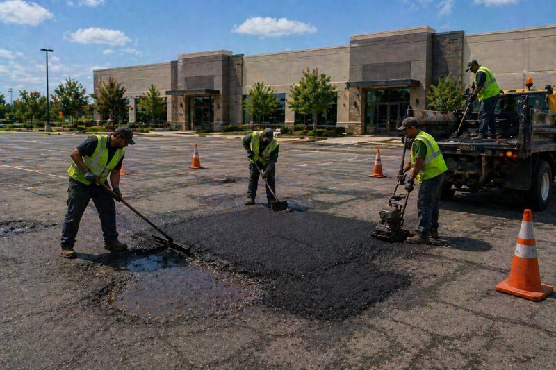 Asphalt Parking Lot Repair in Bluffton, SC