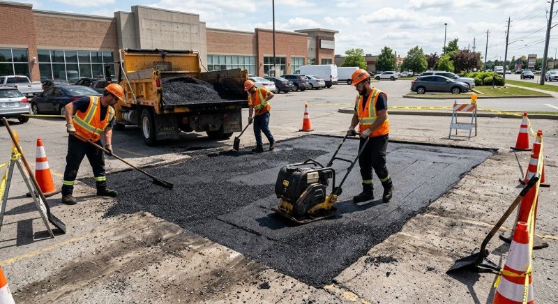 Asphalt Parking Lot Repair in Los Angeles, CA