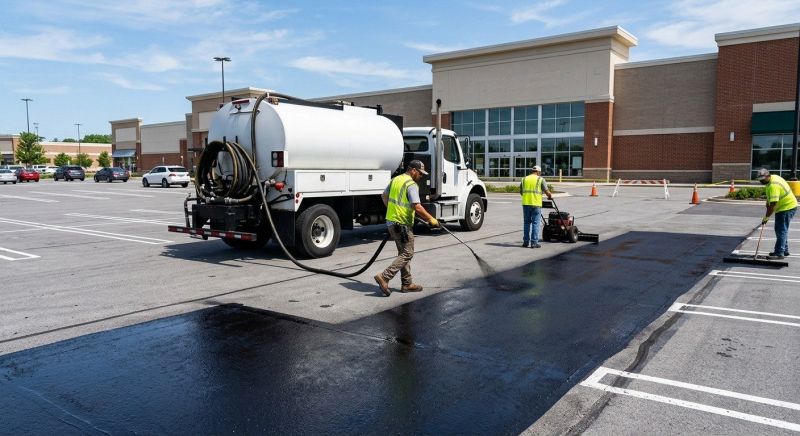 Church Parking Lot Sealcoating in Denver, CO