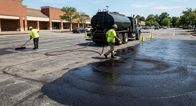 Parking Lot Sealcoating in Grand Rapids, MI
