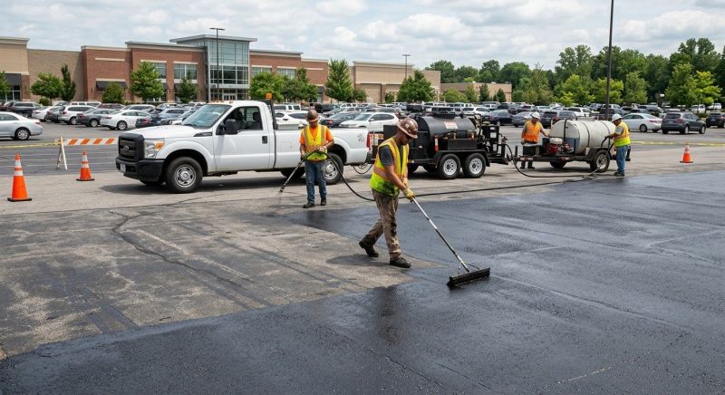 Parking Lot Sealcoating in Greenville, SC