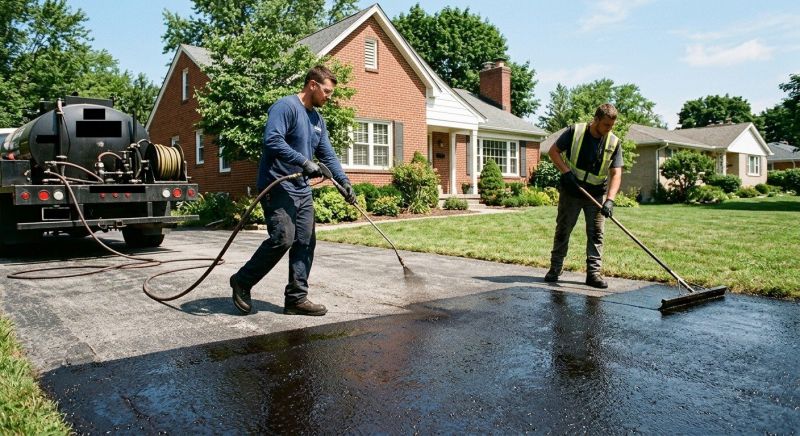Tar Driveway Sealing in Sarasota, FL