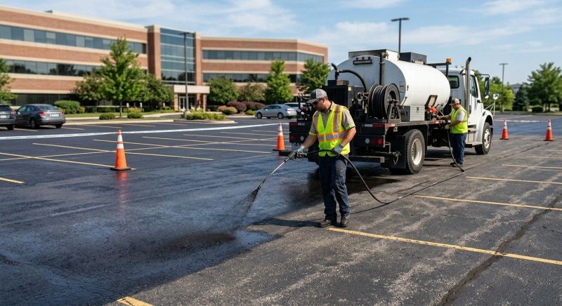 Lot Sealcoating in Greenville, SC